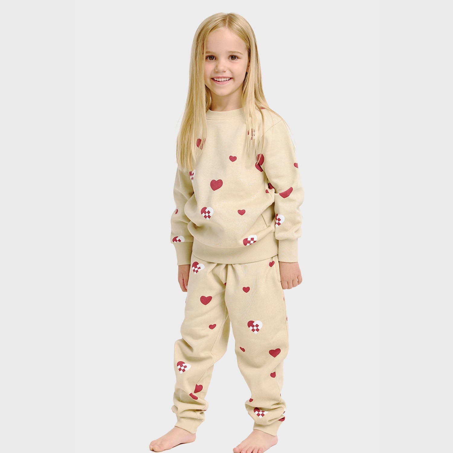 Christmas Heart Sweat Set β Kids